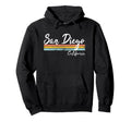 San Diego California Distressed Hoodie - Casual Everyday Wear Men Women - T-Shirt, Sweatshirt, Hoodie