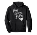 Busy Raising Ballers Baseball Softball Hoodie - Minimalist Print Unisex - T-Shirt, Sweatshirt, Hoodie