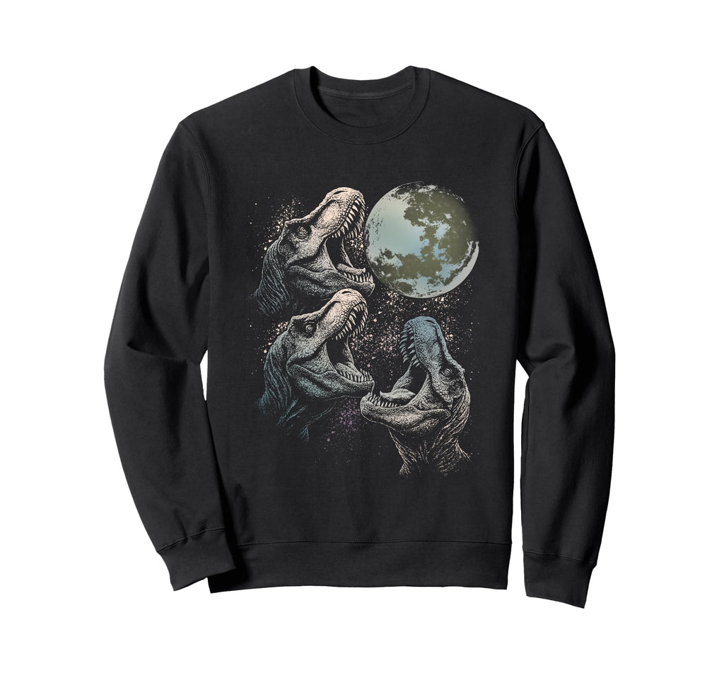 Three Velociraptor Dinosaur Sweatshirt - Casual Everyday Wear Unisex - T-Shirt, Sweatshirt, Hoodie