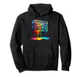 Dripping Paint Boombox Old School 80S Hoodie - Unique Graphic for Adults - T-Shirt, Sweatshirt, Hoodie