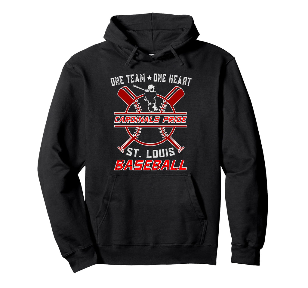 Baseball St Louis One Team One Heart St Hoodie - Streetwear Style Unisex - T-Shirt, Sweatshirt, Hoodie