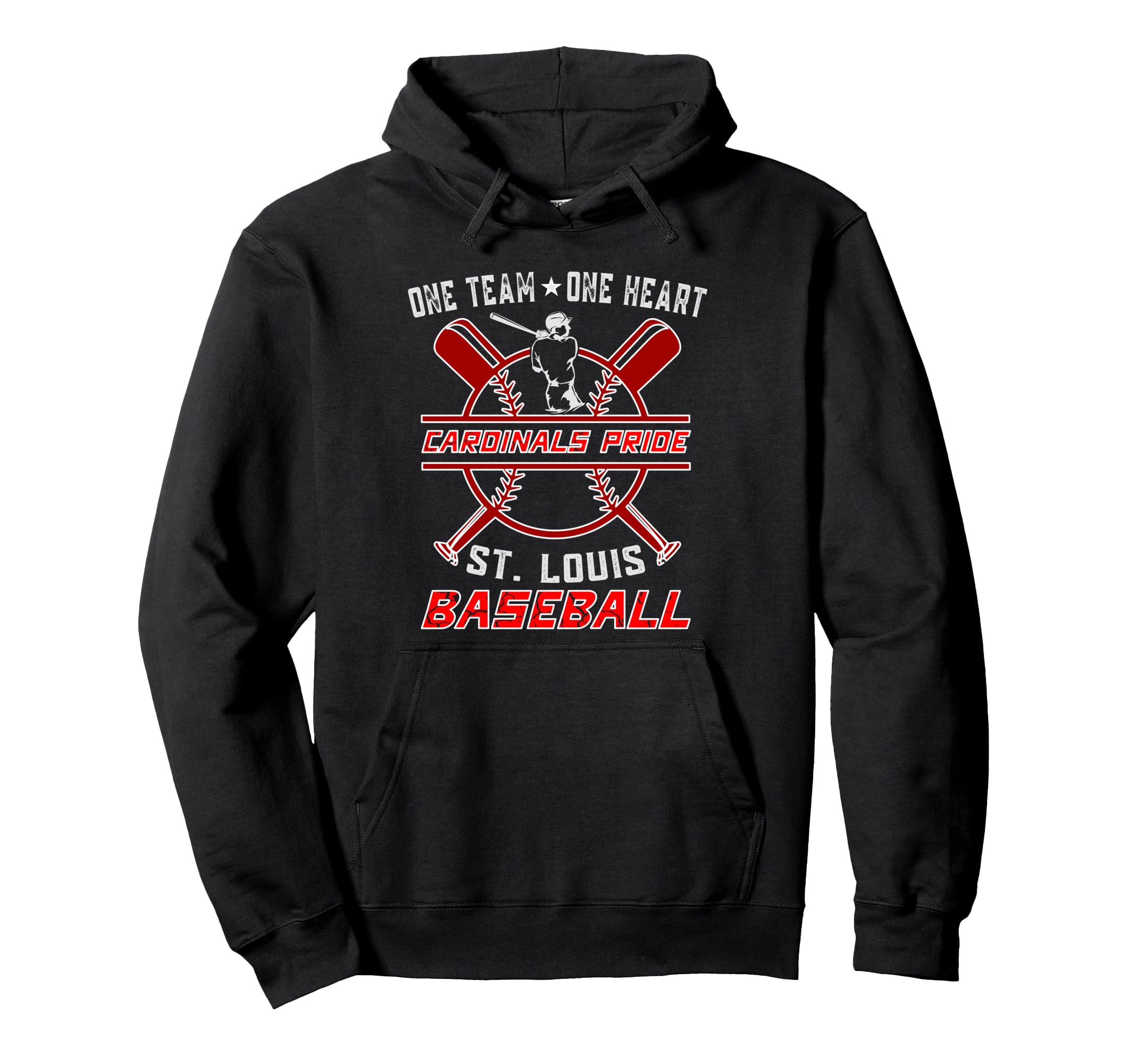 Baseball St Louis One Team One Heart St Hoodie - Streetwear Style Unisex - T-Shirt, Sweatshirt, Hoodie