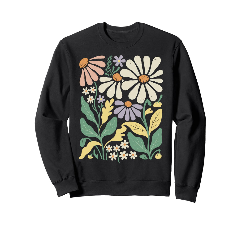 Wildflowers Flowers Pattern Sweatshirt - Custom Art Print for Adults - T-Shirt, Sweatshirt, Hoodie