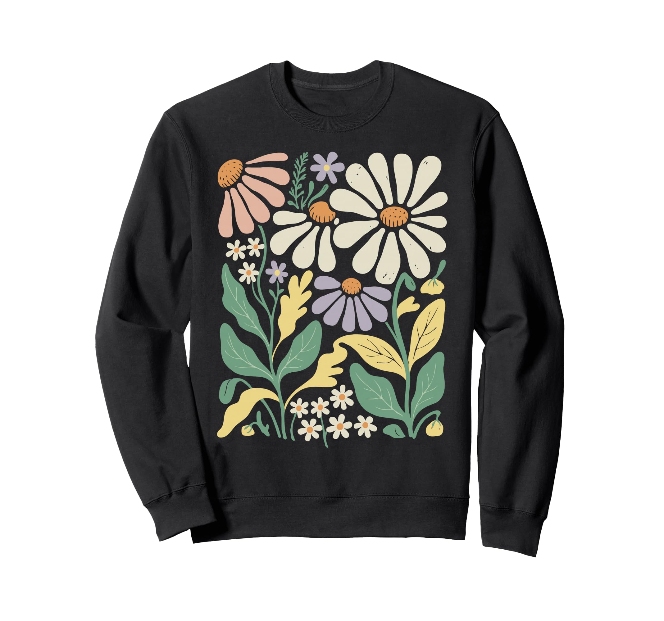 Wildflowers Flowers Pattern Sweatshirt - Custom Art Print for Adults - T-Shirt, Sweatshirt, Hoodie
