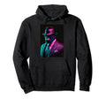Vaporwave Gorilla Mafia Boss Synthwave Hoodie - Graphic Print Men Women - T-Shirt, Sweatshirt, Hoodie