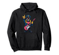 Funny Cartoon Banana Police Officer Rock Hoodie - Aesthetic Graphic Unisex - T-Shirt, Sweatshirt, Hoodie