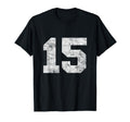 Lucky Number 15 Birthday Sports T-Shirt - Aesthetic Graphic for Adults - T-Shirt, Sweatshirt, Hoodie