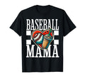 Baseball Mama Iced Coffee Heart Sports Mom T-Shirt - Graphic Print Unisex - T-Shirt, Sweatshirt, Hoodie