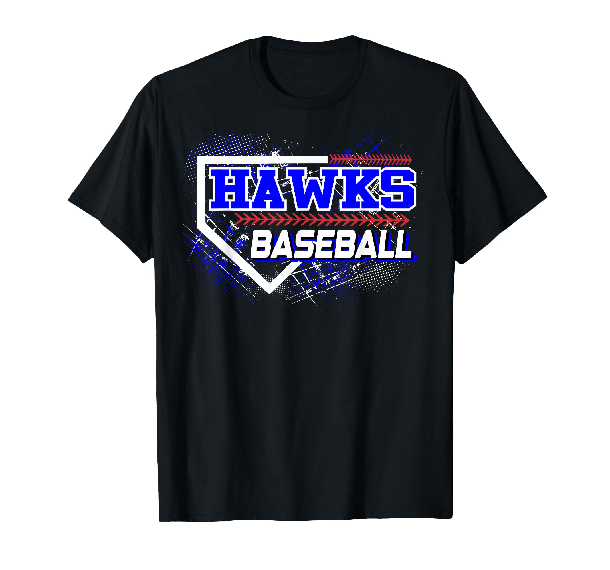 Hawks Baseball Home Plate Blue Hawk T-Shirt - Aesthetic Graphic for Adults - T-Shirt, Sweatshirt, Hoodie