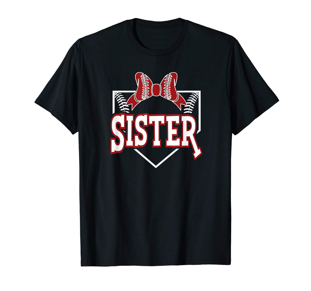 Adorable Baseball Bow And Home Plate T-Shirt - Fun Novelty Design Unisex - T-Shirt, Sweatshirt, Hoodie