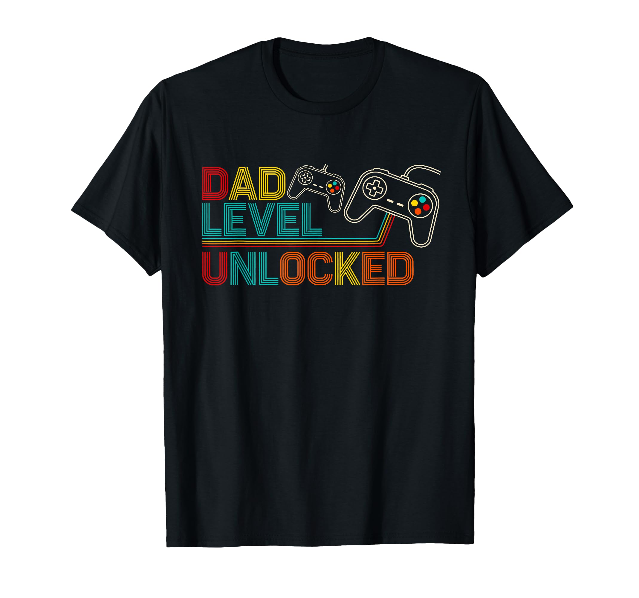 Gamer Dad Level Unlocked Fathers Day T-Shirt - Novelty Apparel Unisex - T-Shirt, Sweatshirt, Hoodie