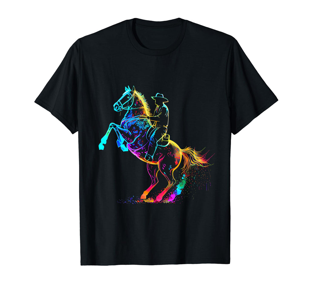 Cowboy Horse Rodeo Gift Shirts T-Shirt - Custom Art Print for Adults - T-Shirt, Sweatshirt, Hoodie