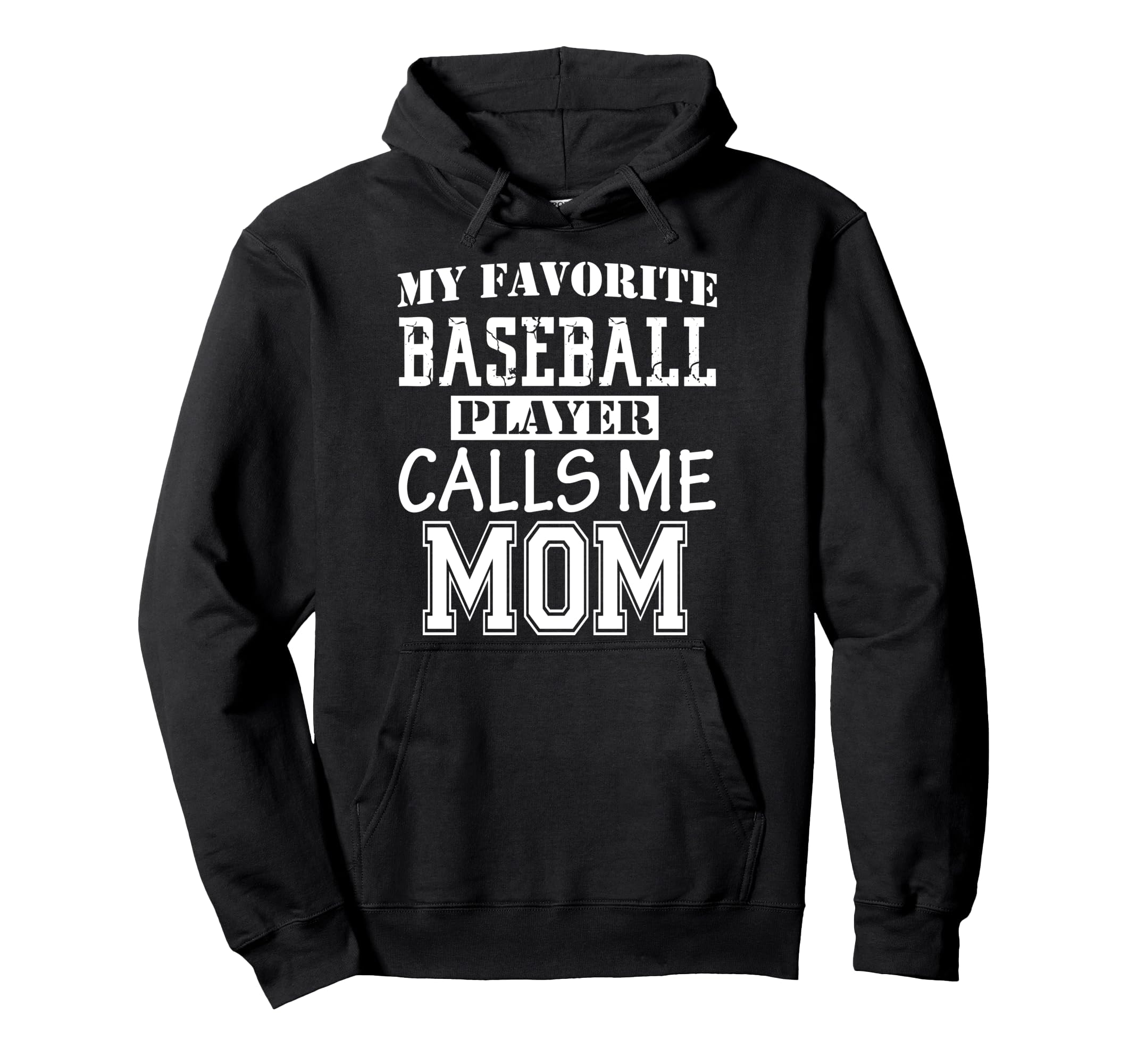Funny Supportive Mom Baseball Hoodie - Casual Everyday Wear for Adults - T-Shirt, Sweatshirt, Hoodie