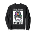 Busy Raising Ballers Football Mom Sweatshirt - Fun Novelty Design Unisex - T-Shirt, Sweatshirt, Hoodie