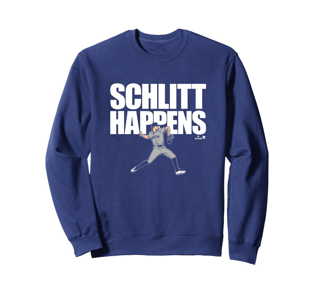 Cam Schlittler Schlitt Happens New York Sweatshirt - Unique Graphic Unisex - T-Shirt, Sweatshirt, Hoodie