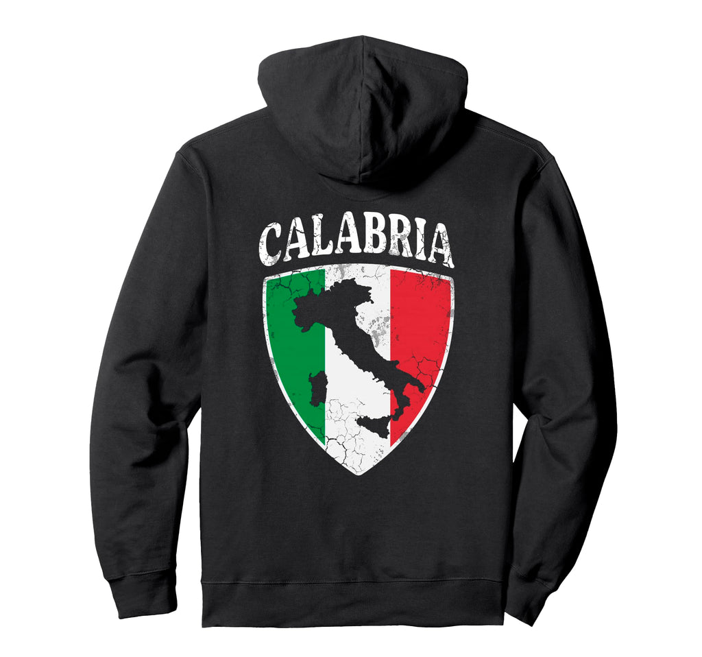 Calabria Italia Flag Crest Italy Hoodie - Streetwear Style for Adults - T-Shirt, Sweatshirt, Hoodie