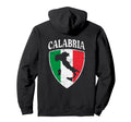 Calabria Italia Flag Crest Italy Hoodie - Streetwear Style for Adults - T-Shirt, Sweatshirt, Hoodie