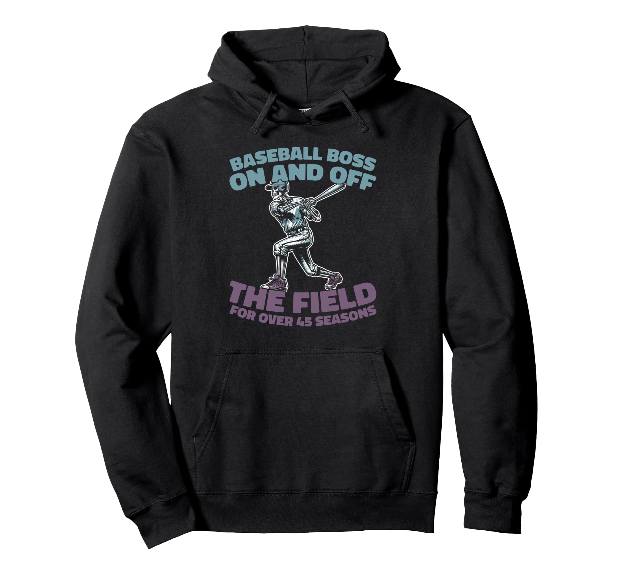 45 Years Old Baseball Sport Team Hoodie - Trendy Graphic Men Women - T-Shirt, Sweatshirt, Hoodie