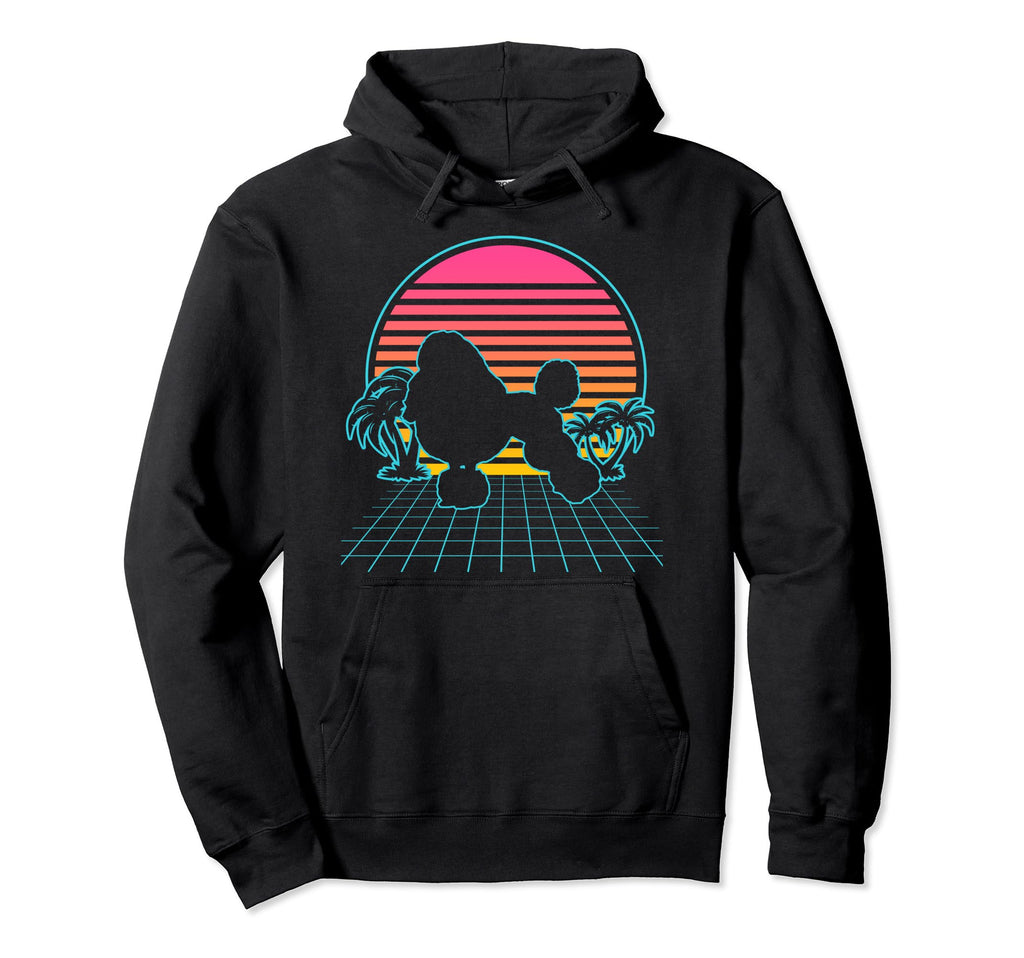 Poddle Dog 80S Vaporwave Aesthetic Hoodie - Fun Novelty Design Men Women - T-Shirt, Sweatshirt, Hoodie