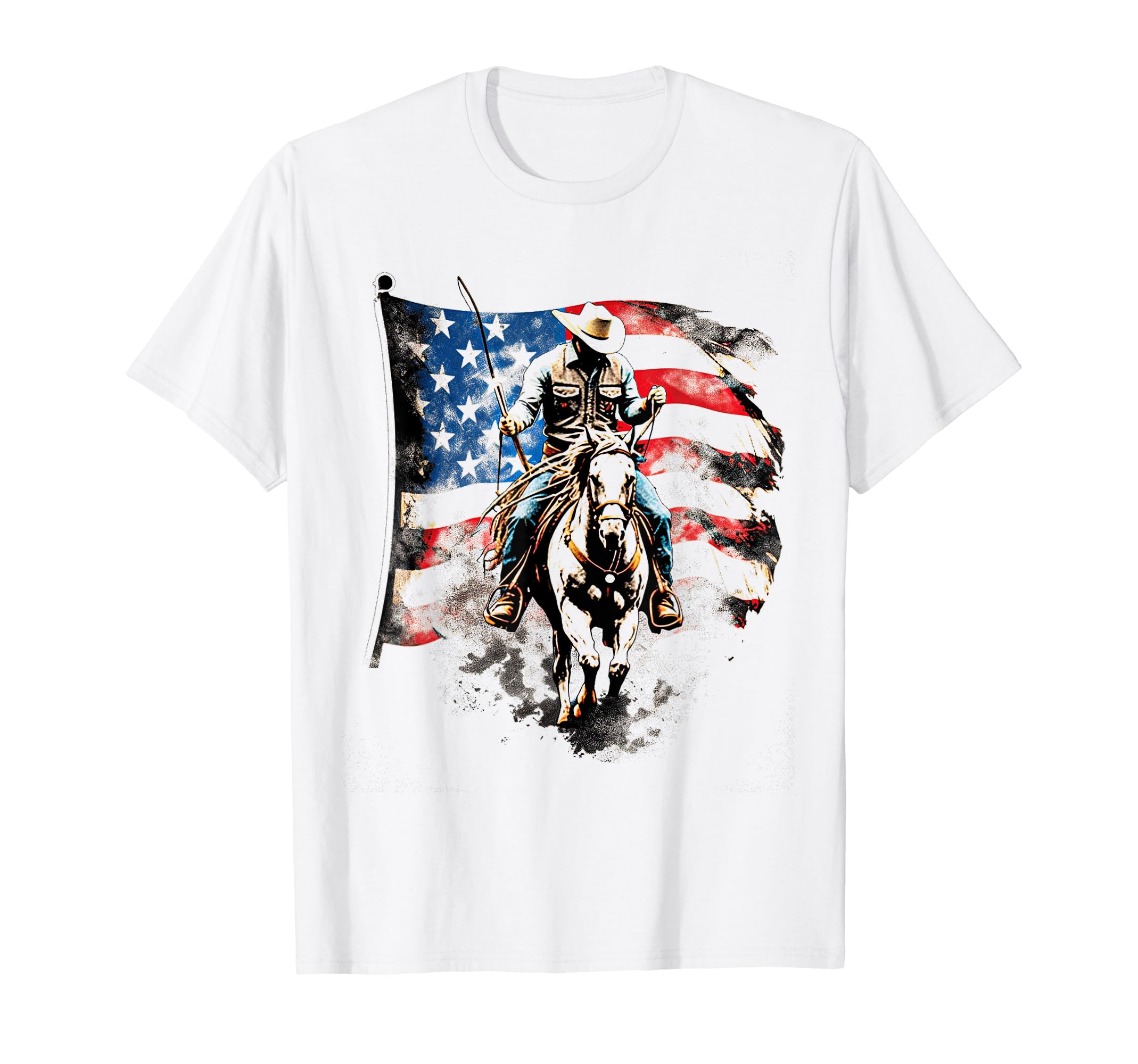 Cowboy Rodeo Horse Riding Usa Cowboy T-Shirt - Novelty Apparel for Adults - T-Shirt, Sweatshirt, Hoodie