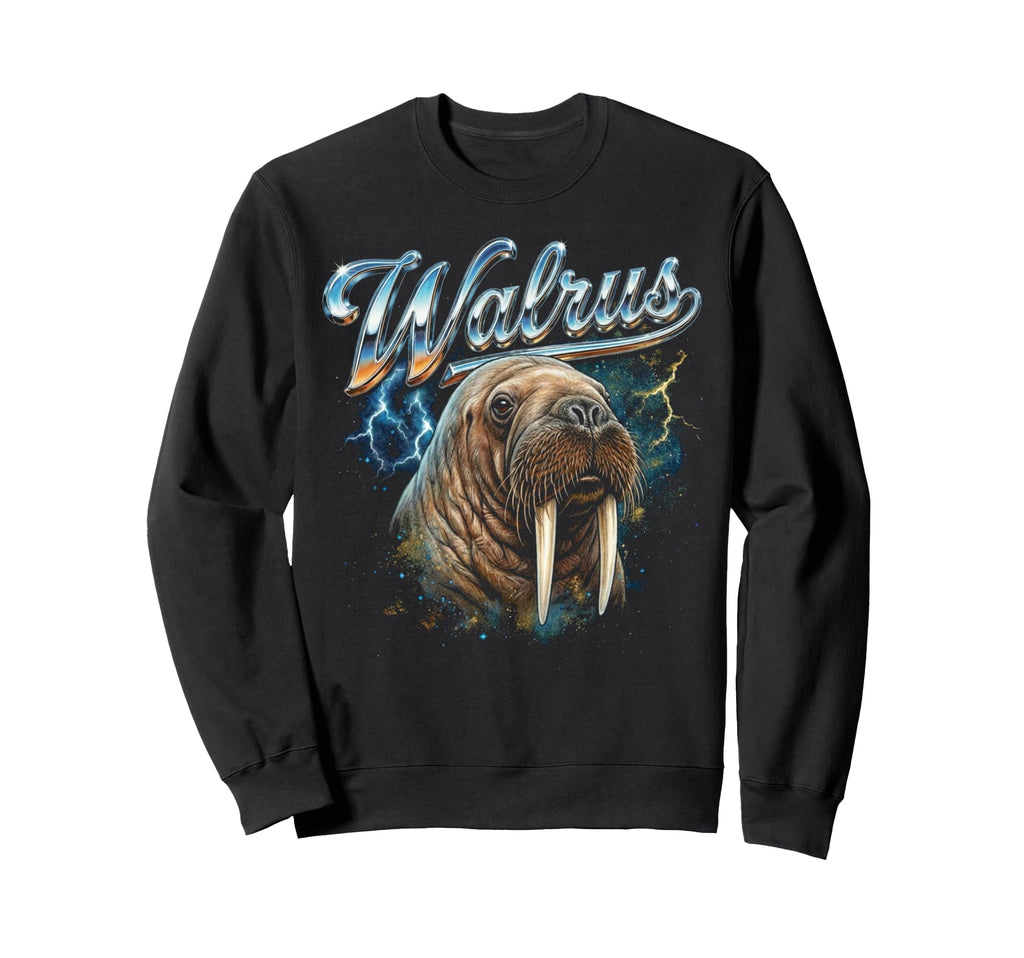 Walrus 90S Funny Walrus 80S Seal Sweatshirt - Novelty Apparel for Adults - T-Shirt, Sweatshirt, Hoodie