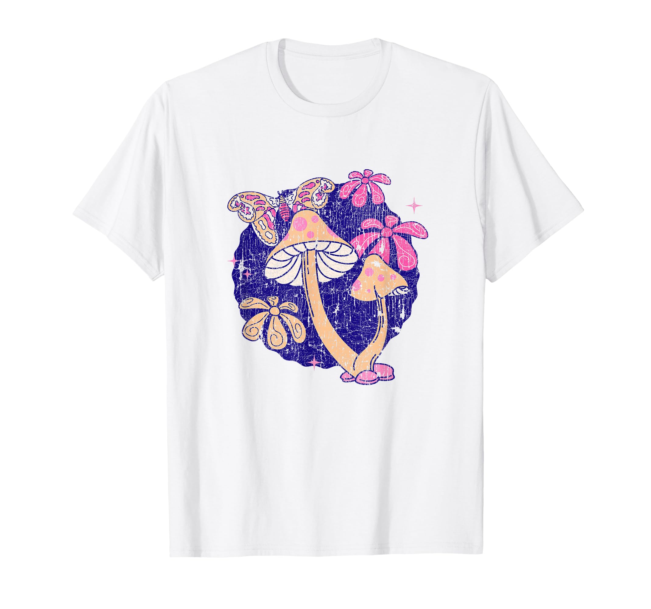 Funny Mushroom Lover Groovy Boho T-Shirt - Custom Art Print for Adults - T-Shirt, Sweatshirt, Hoodie