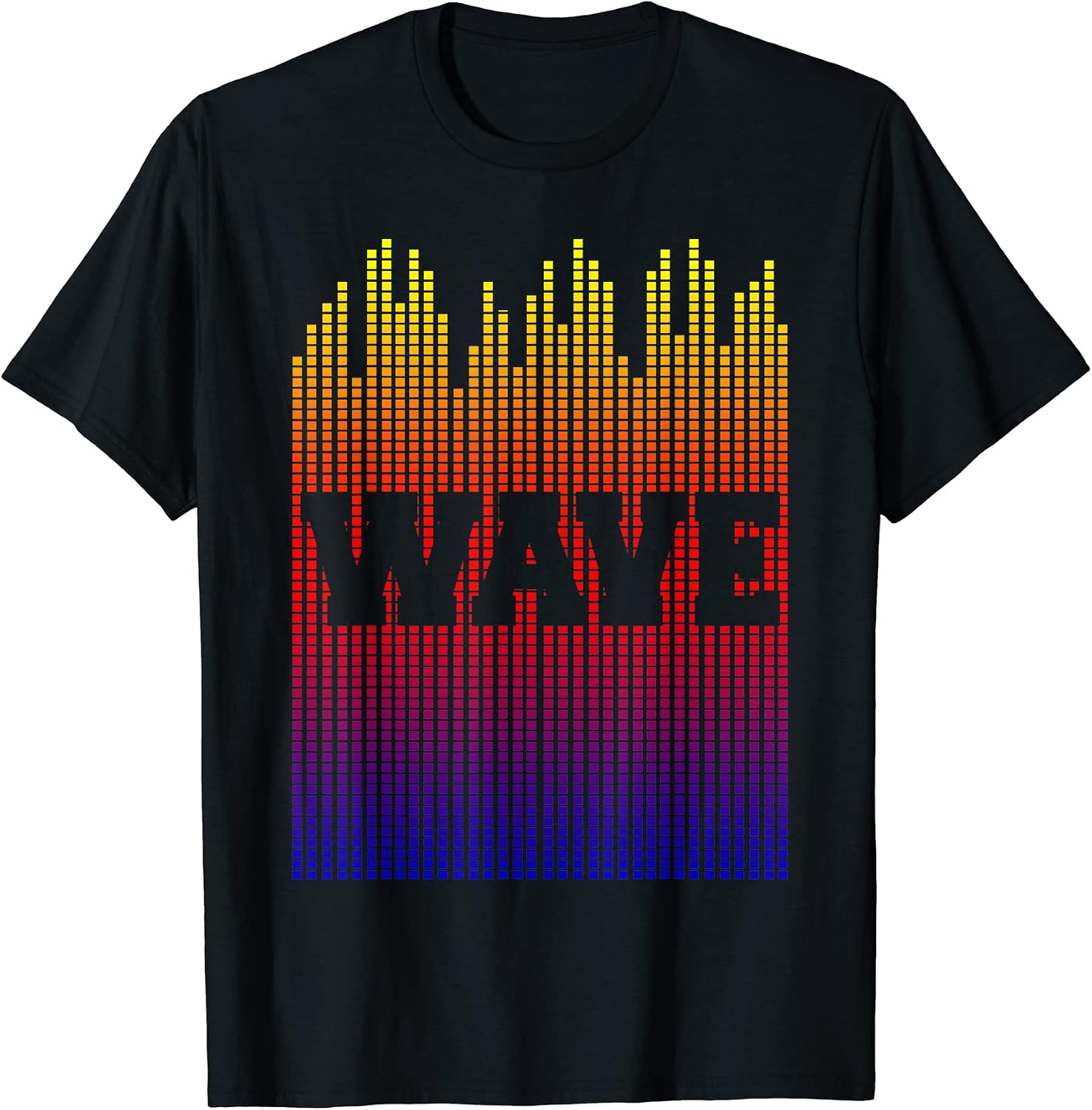 Pop Art Wavelength Pixels - Adult & Kids T-Shirts, Sweatshirts & Hoodies apparel design preview 1