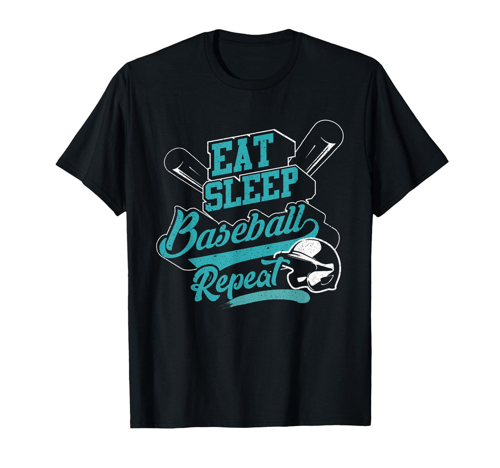 Eat Sleep Baseball Repeat Baseball T-Shirt - Trendy Graphic for Adults - T-Shirt, Sweatshirt, Hoodie