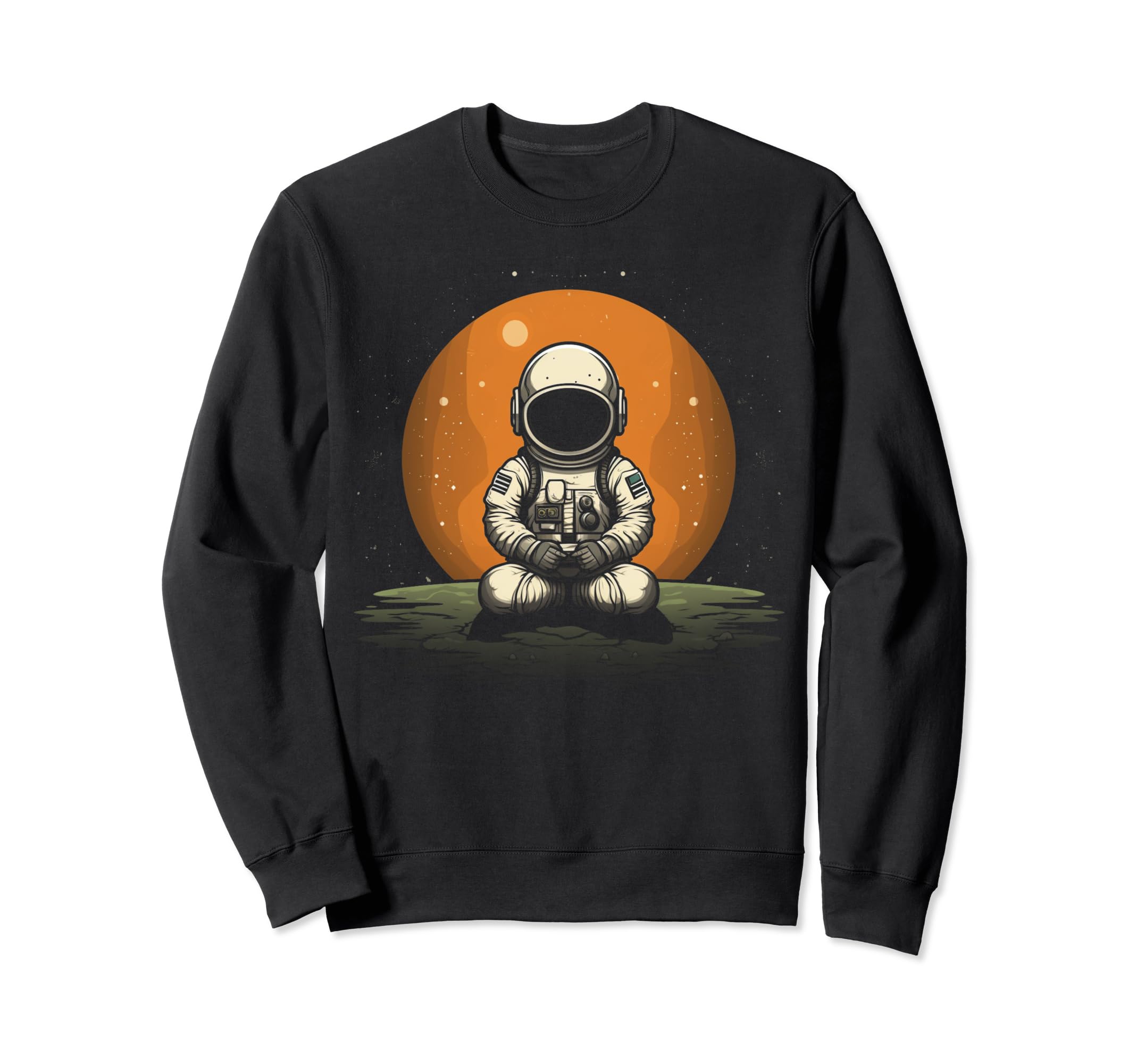 Astronaut Space Distressed 90S Sweatshirt - Novelty Apparel Men Women - T-Shirt, Sweatshirt, Hoodie
