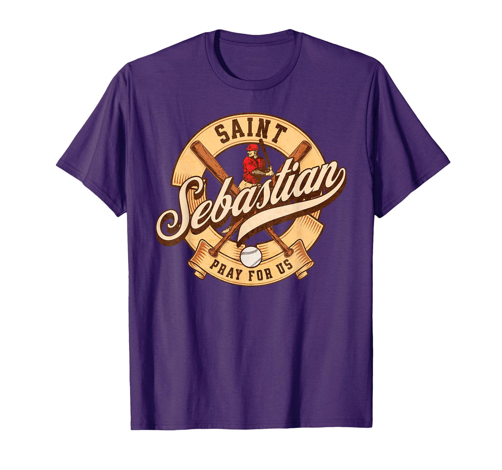 St Sebastian Patron Saint Baseball Prayer T-Shirt - Novelty Apparel Unisex - T-Shirt, Sweatshirt, Hoodie