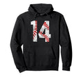 Baseball Mom 14 Jersey Baseball Hoodie - Custom Art Print Men Women - T-Shirt, Sweatshirt, Hoodie