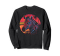 Zebra Vaporwave Aesthetic Sweatshirt - Minimalist Print Men Women - T-Shirt, Sweatshirt, Hoodie