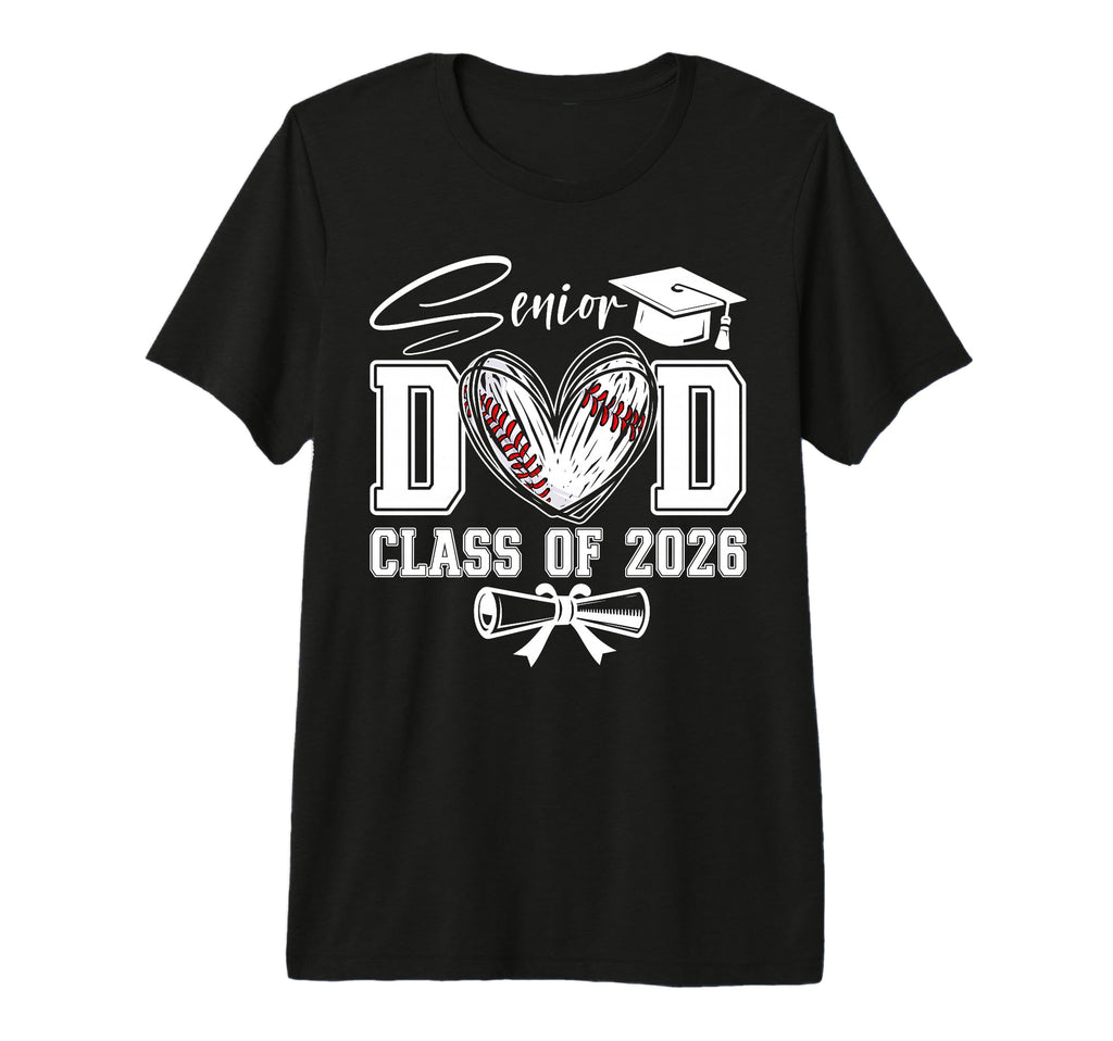 Senior Dad Class 2026 Graduate T-Shirt - Custom Art Print Men Women - T-Shirt, Sweatshirt, Hoodie