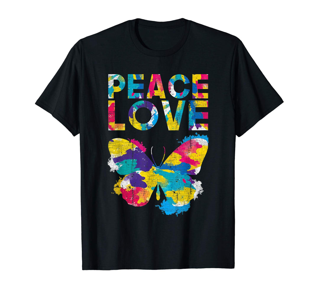 Hippie Peace Sign Love Peace T-Shirt - Novelty Apparel for Adults - T-Shirt, Sweatshirt, Hoodie