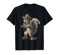 Squirrel Cowboy Rodeo Cowgirl Western T-Shirt - Novelty Apparel Men Women - T-Shirt, Sweatshirt, Hoodie