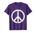 Distressed Peace Sign 60S 70S Hippie T-Shirt - Casual Everyday Wear Unisex - T-Shirt, Sweatshirt, Hoodie