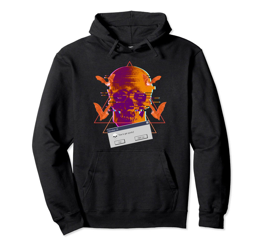 Time To Get Spooky Skull Halloween Hoodie - Novelty Apparel Men Women - T-Shirt, Sweatshirt, Hoodie