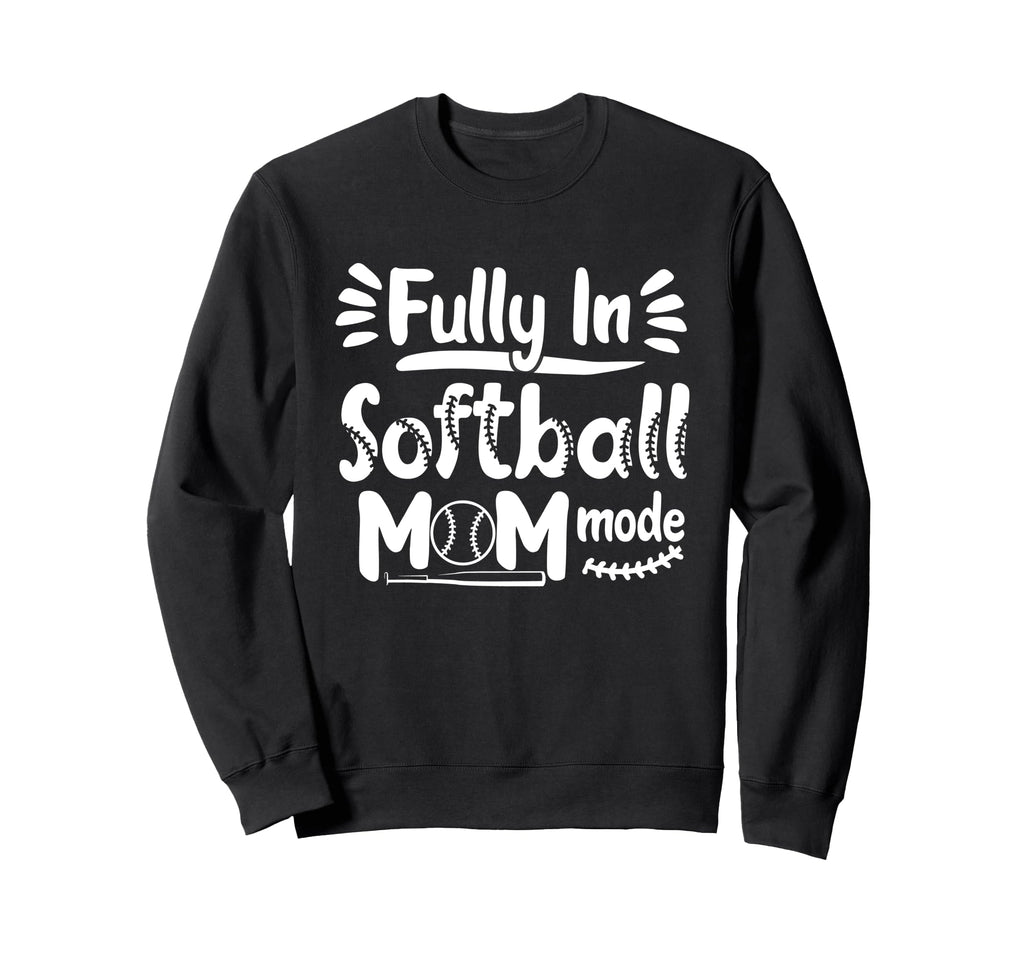 Softball Mom Mothers Day Baseball Sweatshirt - Minimalist Print for Adults - T-Shirt, Sweatshirt, Hoodie