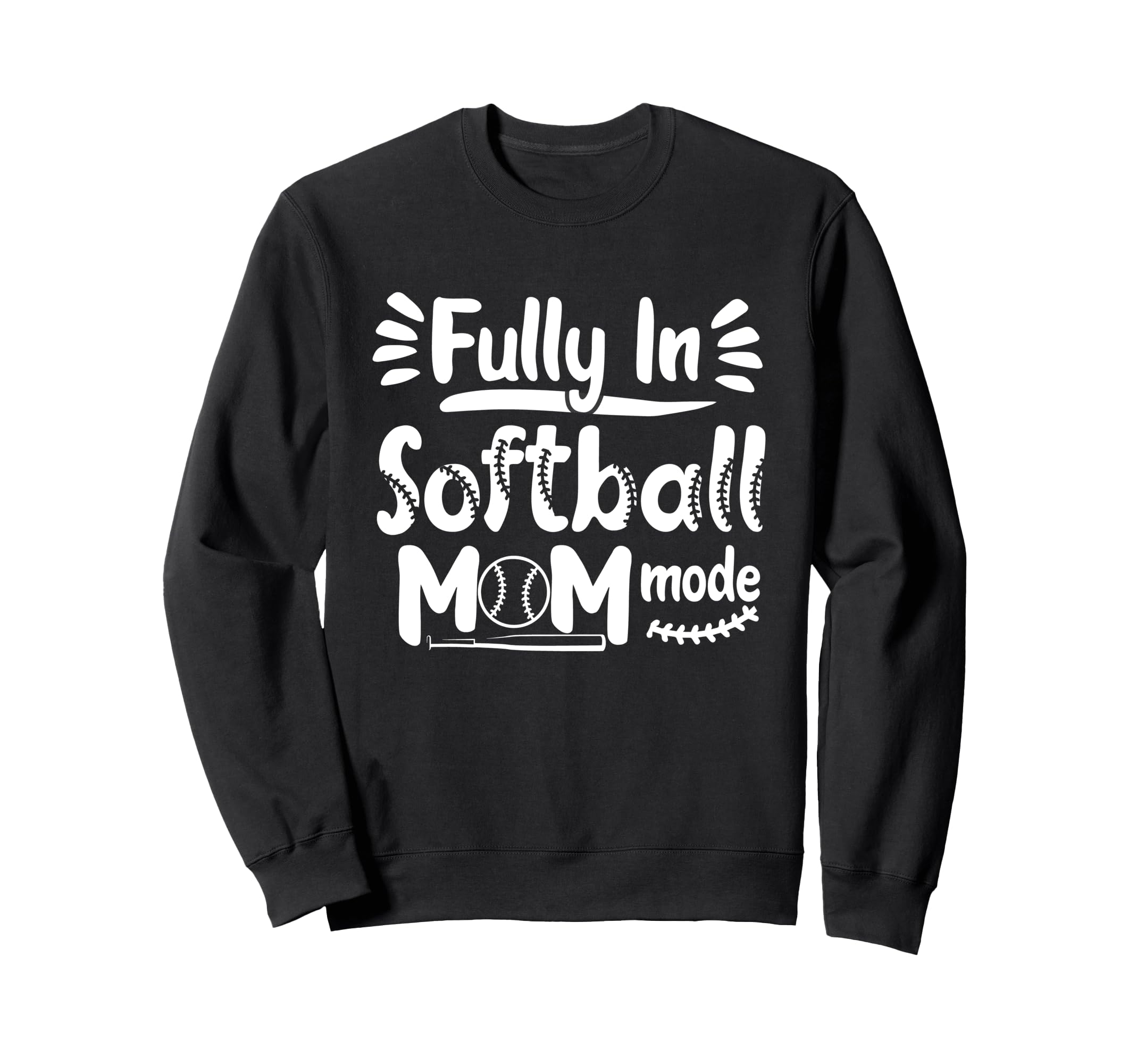 Softball Mom Mothers Day Baseball Sweatshirt - Minimalist Print for Adults - T-Shirt, Sweatshirt, Hoodie