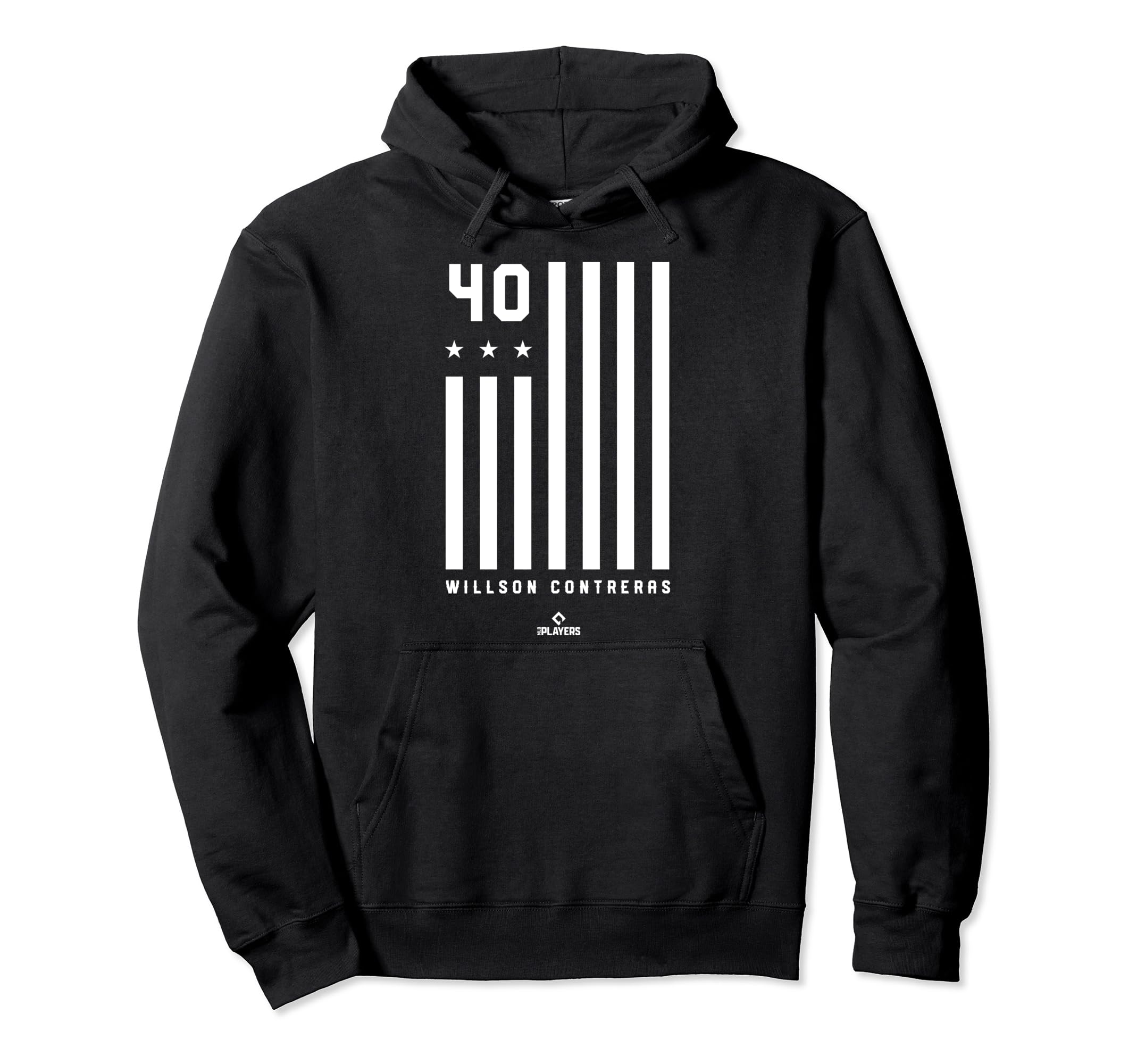 Willson Contreras American Flag Hoodie - Trendy Graphic for Adults - T-Shirt, Sweatshirt, Hoodie