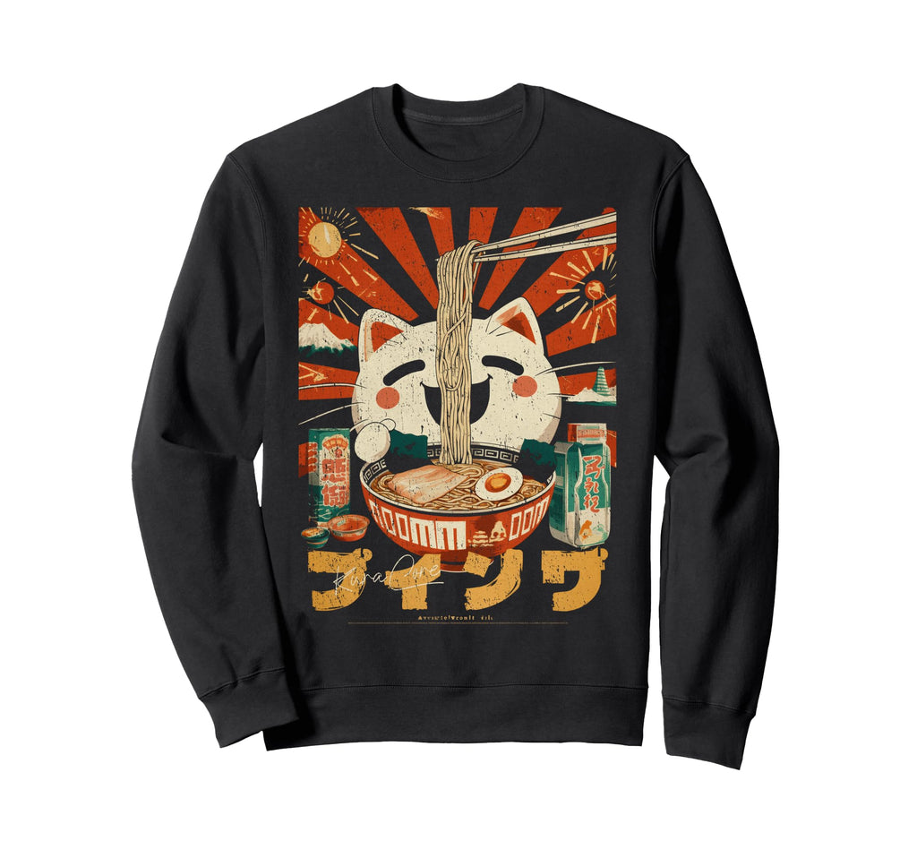 Japanese Streetwear Cyberpunk Sweatshirt - Aesthetic Graphic for Adults - T-Shirt, Sweatshirt, Hoodie