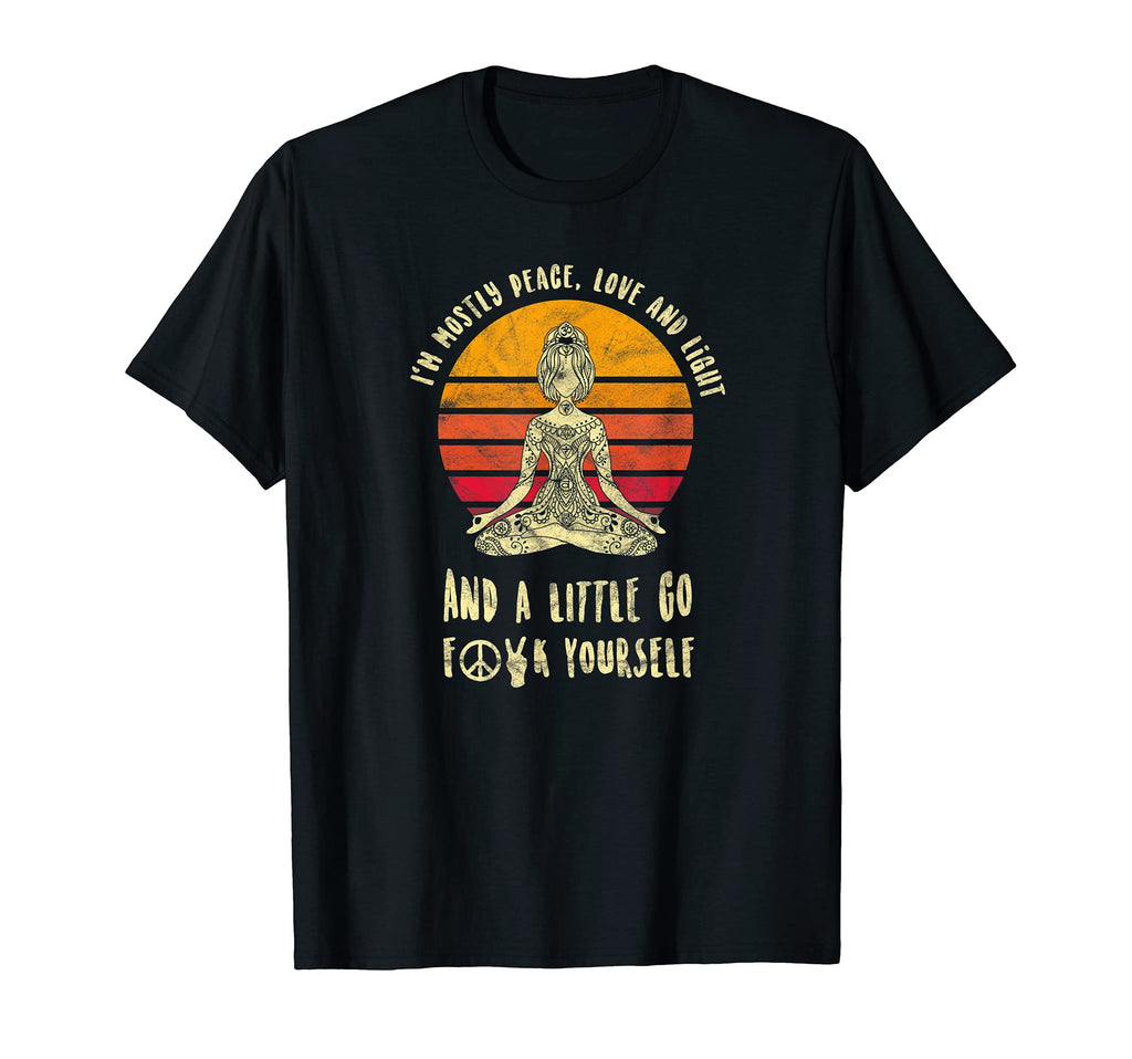 Yoga Tattoo Im Mostly Peace Love And T-Shirt - Trendy Graphic Men Women - T-Shirt, Sweatshirt, Hoodie