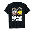 Sister Both Groovy Softball Baseball T-Shirt - Trendy Graphic Men Women - T-Shirt, Sweatshirt, Hoodie