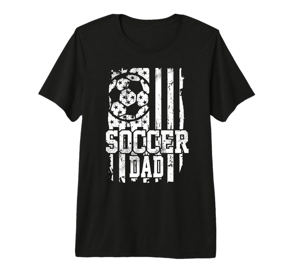 Usa Flag Soccer Dad Soccer Game Day Vibes T-Shirt - Graphic Print Unisex - T-Shirt, Sweatshirt, Hoodie