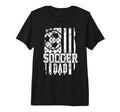 Usa Flag Soccer Dad Soccer Game Day Vibes T-Shirt - Graphic Print Unisex - T-Shirt, Sweatshirt, Hoodie