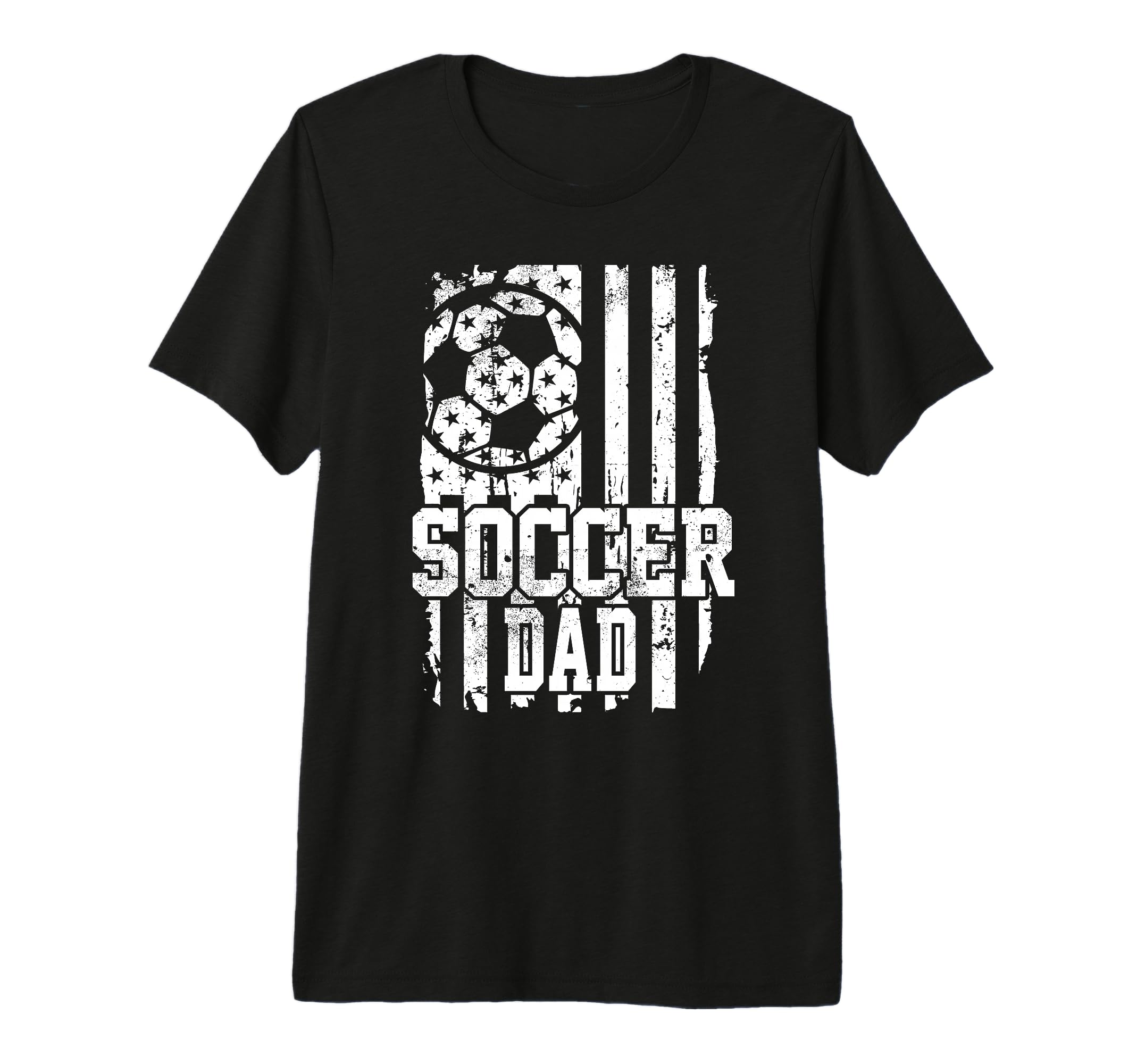 Usa Flag Soccer Dad Soccer Game Day Vibes T-Shirt - Graphic Print Unisex - T-Shirt, Sweatshirt, Hoodie