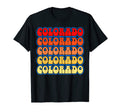 Colorado Flag Typography 70S T-Shirt - Casual Everyday Wear for Adults - T-Shirt, Sweatshirt, Hoodie