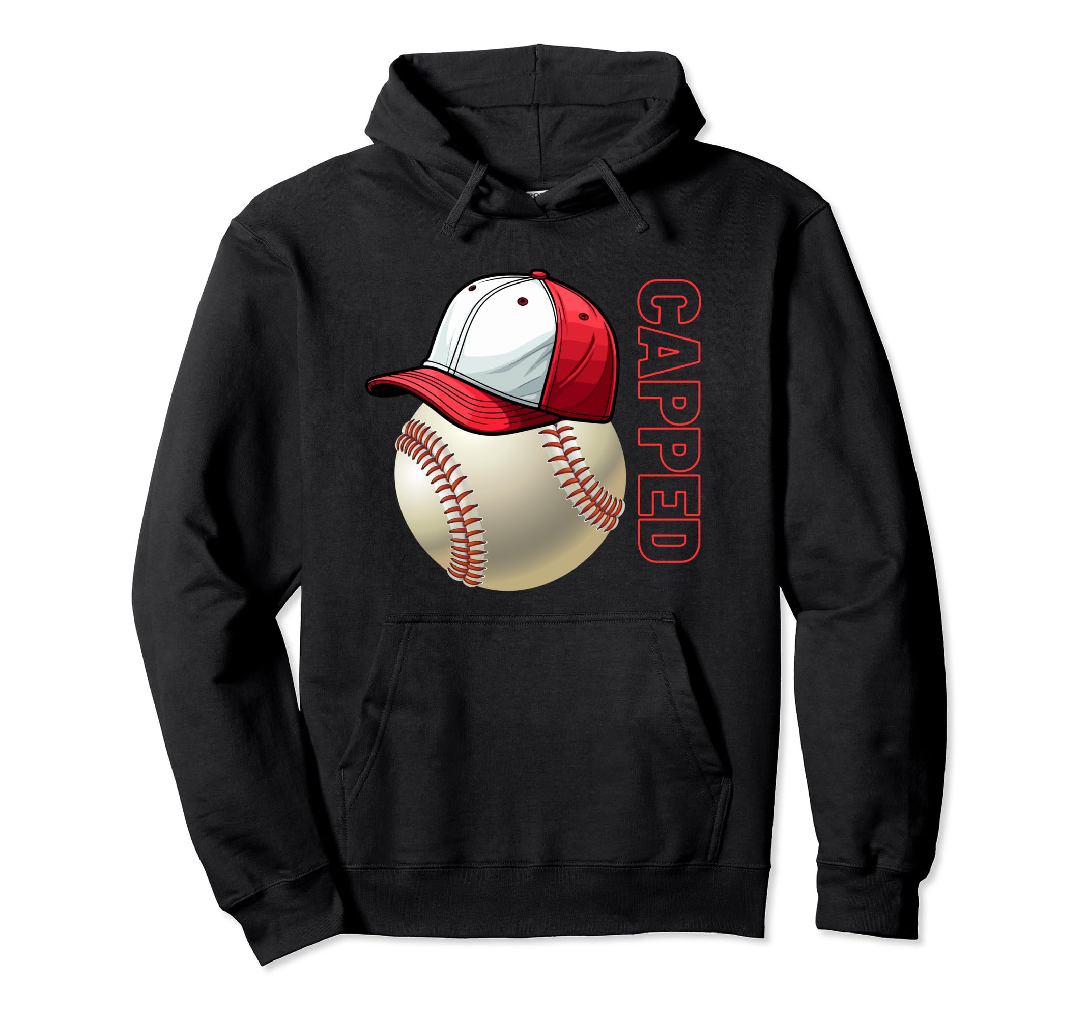 Baseball Cap Sports Field Trip Crew Hoodie - Novelty Apparel for Adults - T-Shirt, Sweatshirt, Hoodie