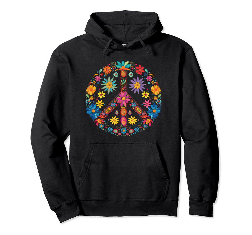 Peace Sign 60S 70S Hippie Boho 21 Hoodie - Minimalist Print Men Women - T-Shirt, Sweatshirt, Hoodie