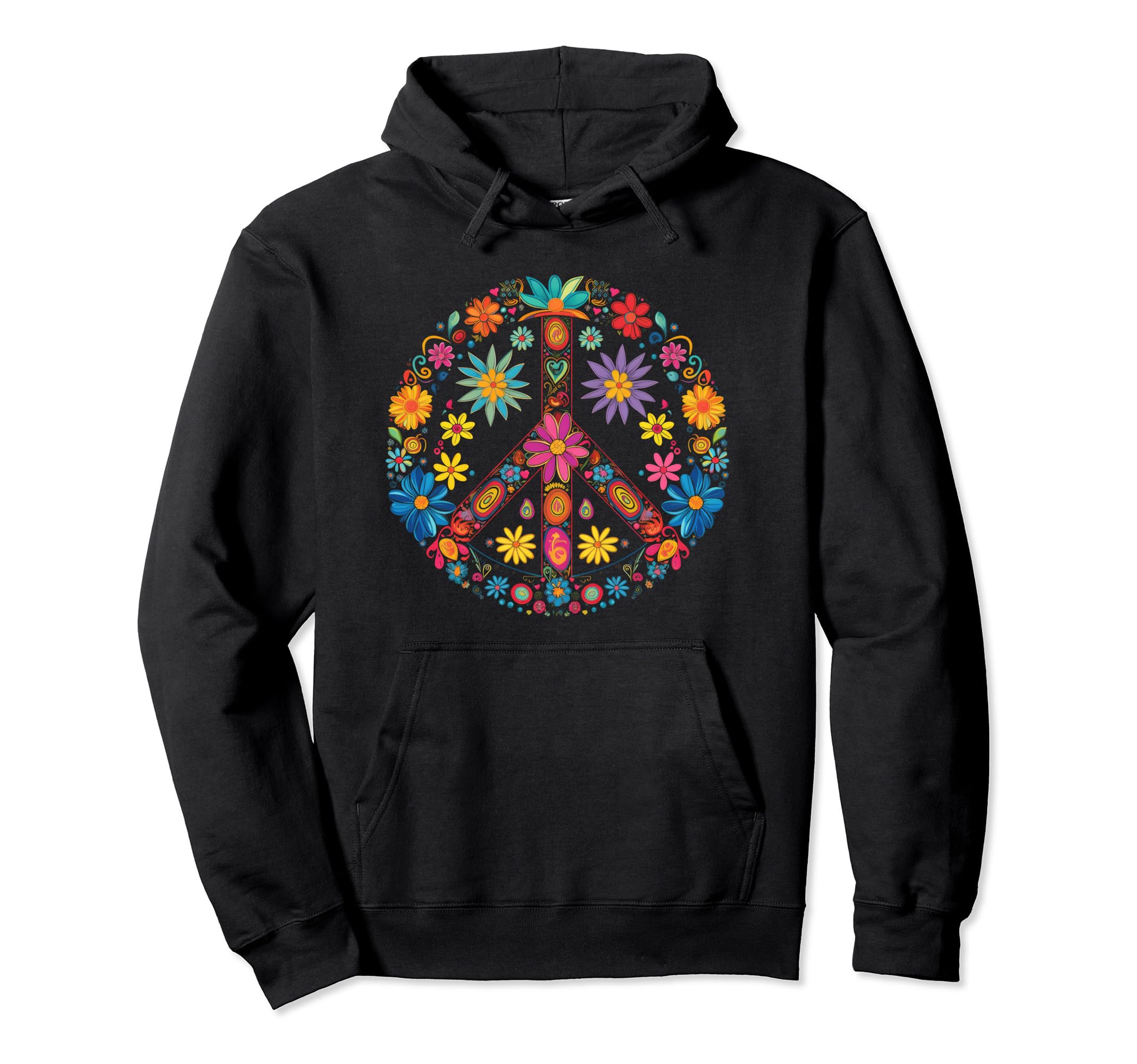 Peace Sign 60S 70S Hippie Boho 21 Hoodie - Minimalist Print Men Women - T-Shirt, Sweatshirt, Hoodie